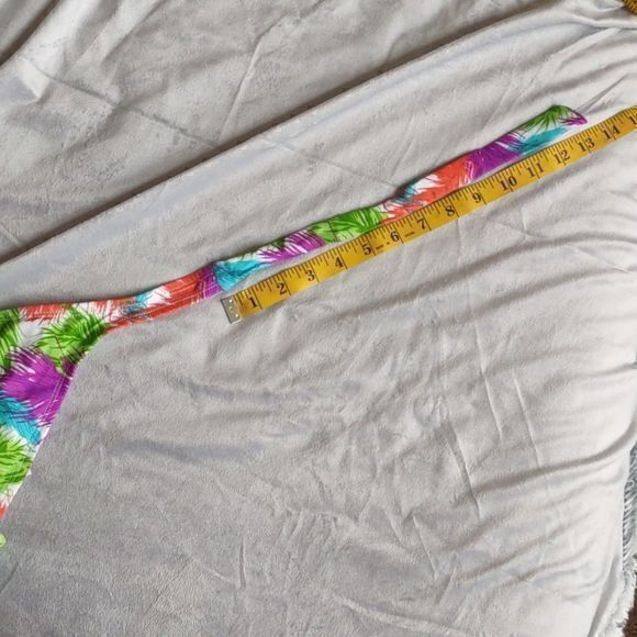 Delia*s Bright Multicolored Feather Print Tankini Top Sz L - Picture 10 of 12